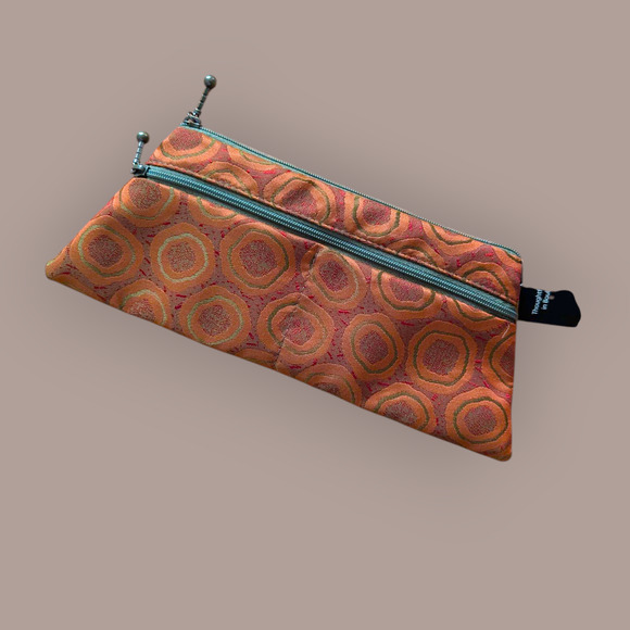 MARUCA Burnt Orange Zippered Wallet Clutch ~ Handmade in Boulder - Picture 2 of 5
